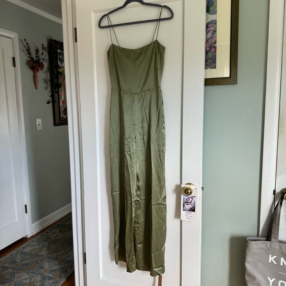 NWT Reformation Sage Jumpsuit 4 in Artichoke - Picture 2 of 9